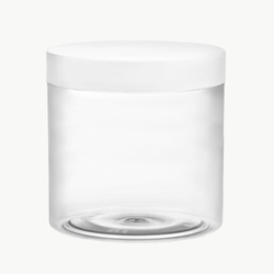 Комплект: Банка ПЭТ 500 мл (89) прозрачная с отсекателем и белой крышкой