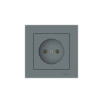ATLASDESIGN РОЗЕТКА без заземления без шторок, 16А, в сборе, быстрозажим. клем., ГРИФЕЛЬ