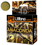 Плетеный шнур для рыбалки AQUA PE Ultra ANACONDA CAMO Desert