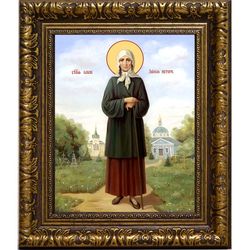 Ксения Петербургская Святая блаженная. Икона на холсте