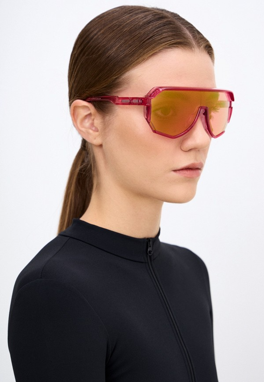 Спортивные очки HILX Newblood Shiny Crystal Pink / Pink Lens