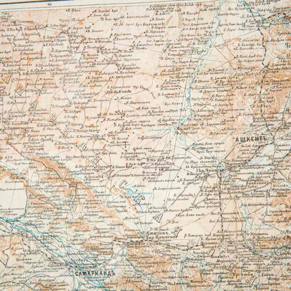 Старинная карта Ташкента