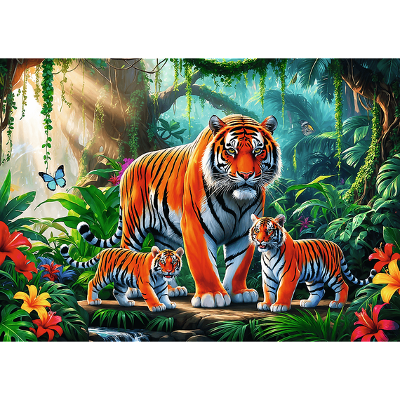 Puzzles - &quot;200&quot; - Tiger habits/ Trefl