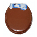 Мягкая крышка-сиденье для унитаза "VANNA LUX" цвет коричневый