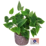 Цветок искусственный в горшке «Хоста» 26см