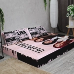 Бескаркасный диван кровать раскладной "BLACKPINK"