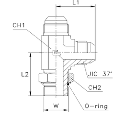 Штуцер FRLG JIC 3/4" UNF3/4"