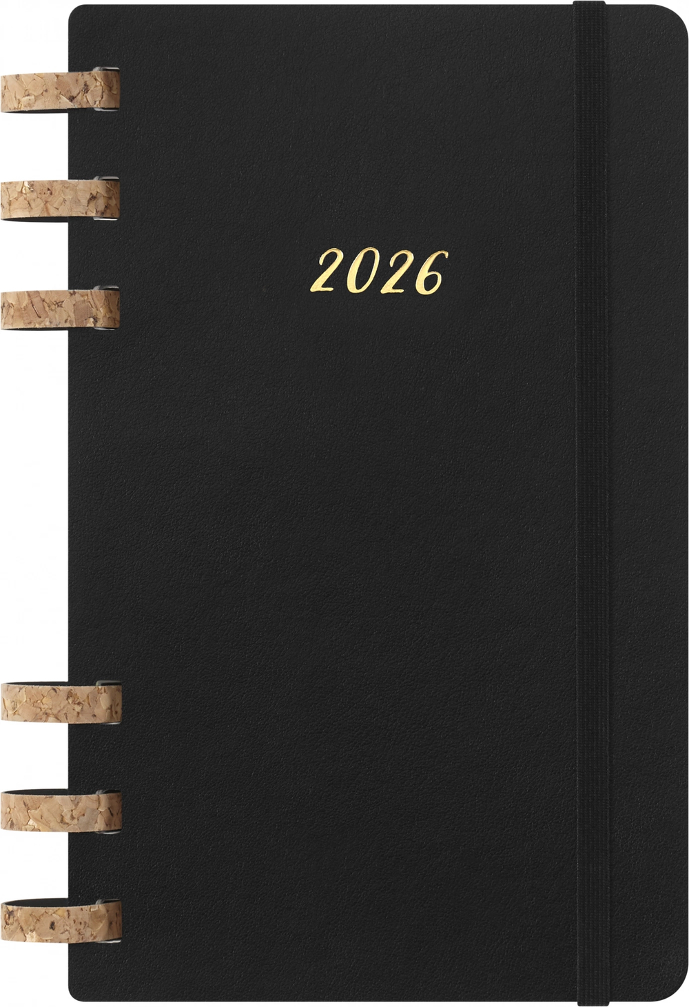 Еженедельник Moleskine SPIRAL Large 130х210мм PP 200стр спираль пробковая черный (DSSPB12MWH3)