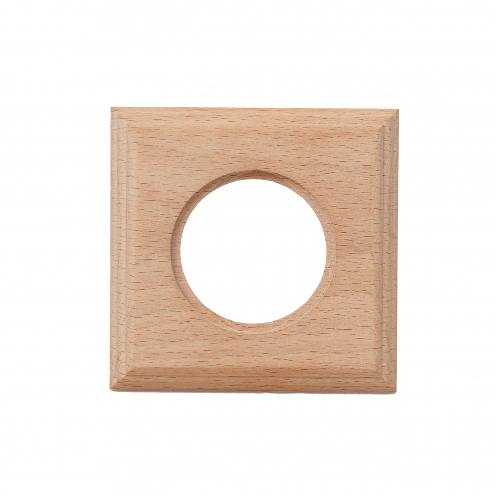 Рамка 1 постовая для скрытого монтажа (дерево, Натурэль) BF4-610-10