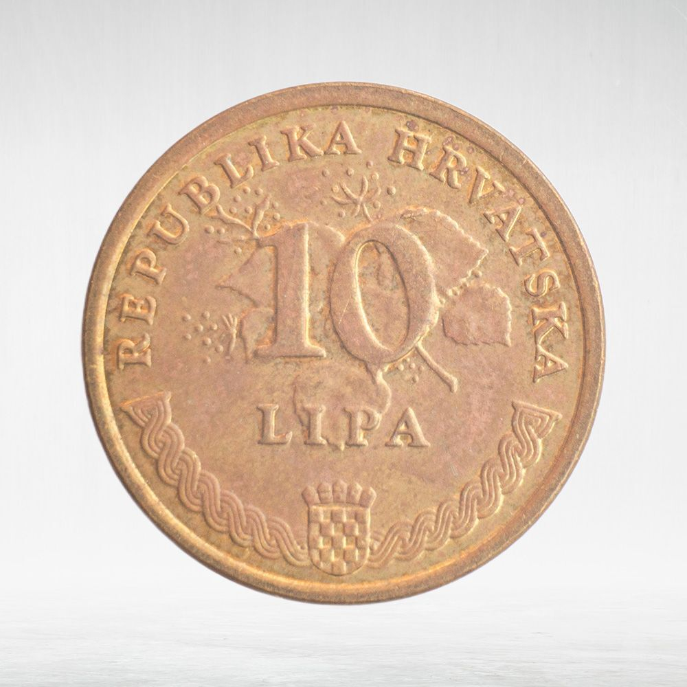 Croatia, 10 Lipa (Latin Text), 2008, VF