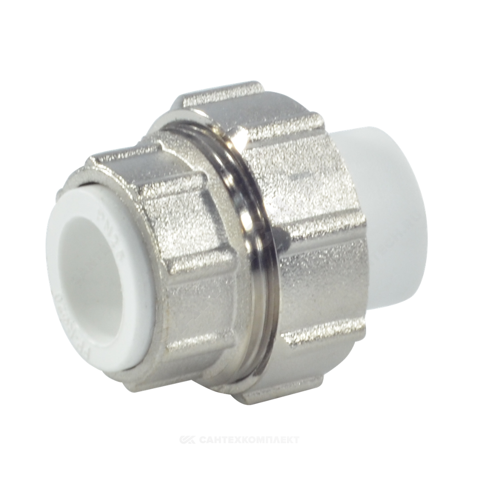 Муфта PP-R разъемная белая Дн 32 VALFEX 11157032