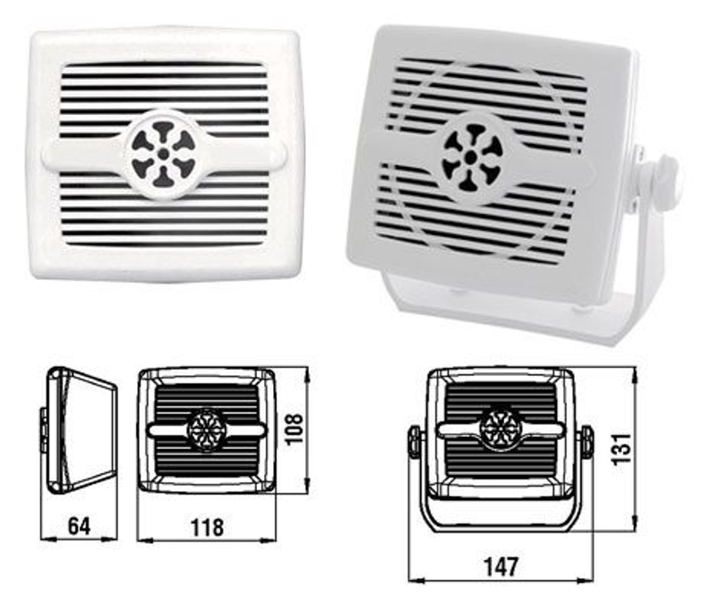 Аудиодинамик врезной, 10 Вт (10252517)