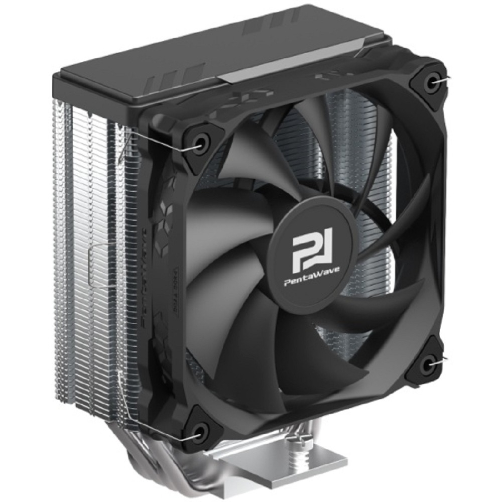 Кулер для процессора Кулер PentaWave PC-Z04E SRB LGA115X / 1200 / 1700 / AM4 / AM5 (20 шт / кор, TDP 220W, 1*120mm PWM Fan, 4 тепловые трубки 6мм, 600-1850RPM, 12-32,6dBa)