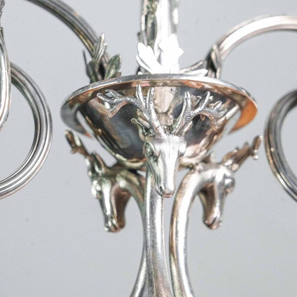 Парные Сицилианские канделябры из серебра