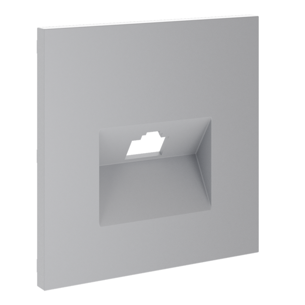 Накладка для розетки компьютерной RJ45 кат.6, S70 (серый)