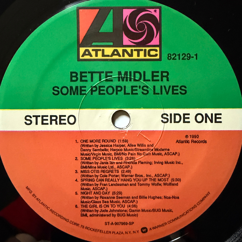 Bette Midler ‎– Some People's Lives (США 1990г.)