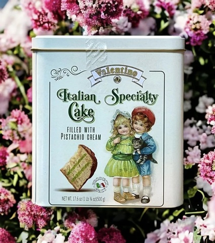 Кекс (Кулич) Panettone VALENTINO с фисташковым кремом ж/б 500 гр