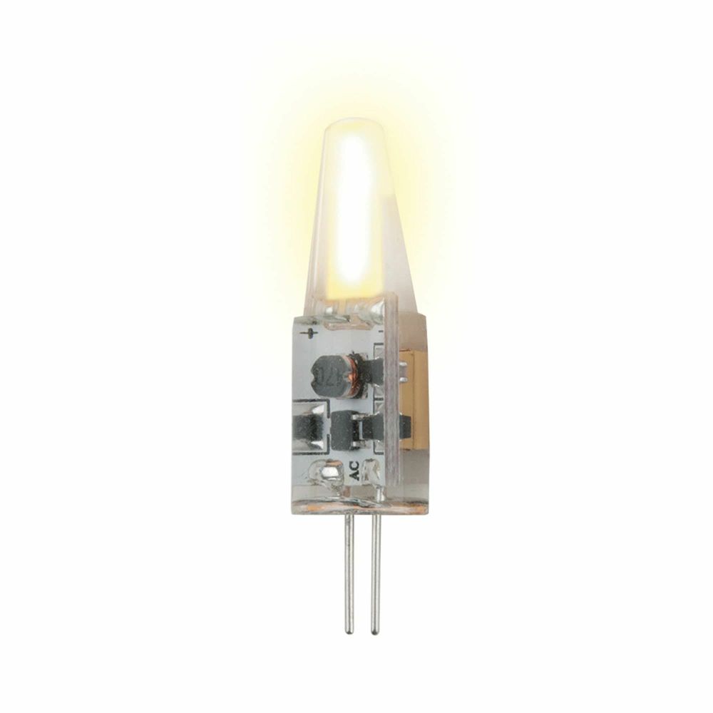 LED-JC-12/2W/WW/G4/CL SIZ05TR  Лампа светодиодная с силиконовым покрытием. Цвет свечения теплый белый. Упаковка картон.