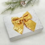 Бант на ёлку «Сияние» 16*17 см, Золото