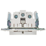SKANDY Розетка с заземлением с защитными шторками 16А безвинтовое крепление SK-R06W арктический белый IEK