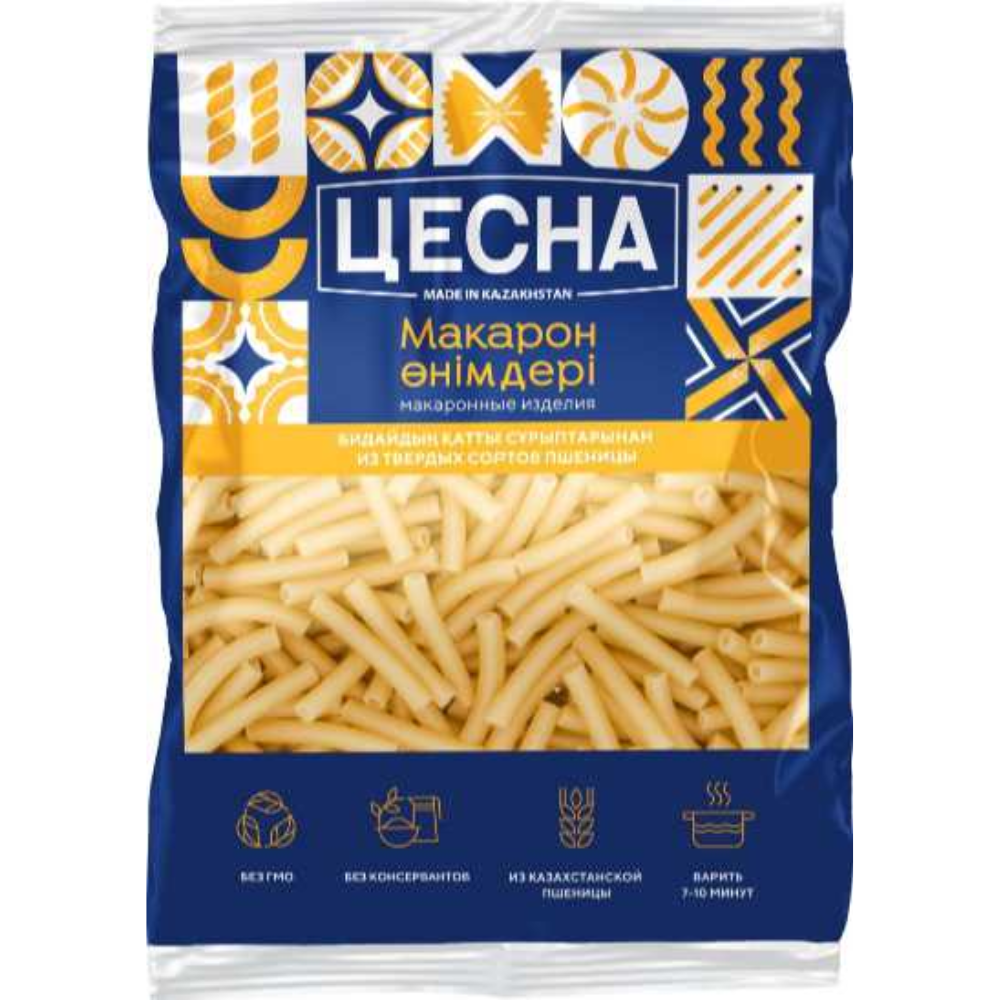 Макароны Цесна рожки гладкие 1,6 кг