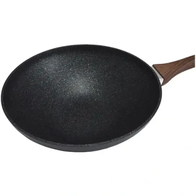 Сковорода Wok (классическая) 280/95мм с ручкой, АП линия «Granit ultra» (blue)