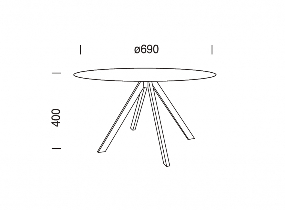 Столик ламинированный журнальный Papatya Tower