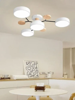 Люстра потолочная светодиодная, светильник потолочный 4 плафонов, 48 Вт, AYHOME