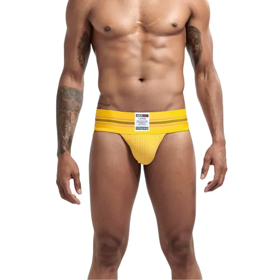 Мужские трусы джоки желтые JOCKMAIL JM4021-13
