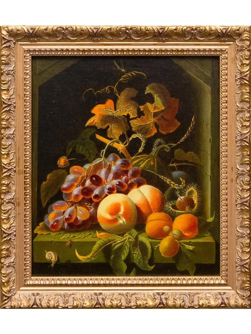 Картина маслом Копия Mignon Abraham. Виноград, персики и абрикосы Леснов