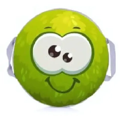 Ледянка мягкая круглая 45 см «Пушистик», салатовый