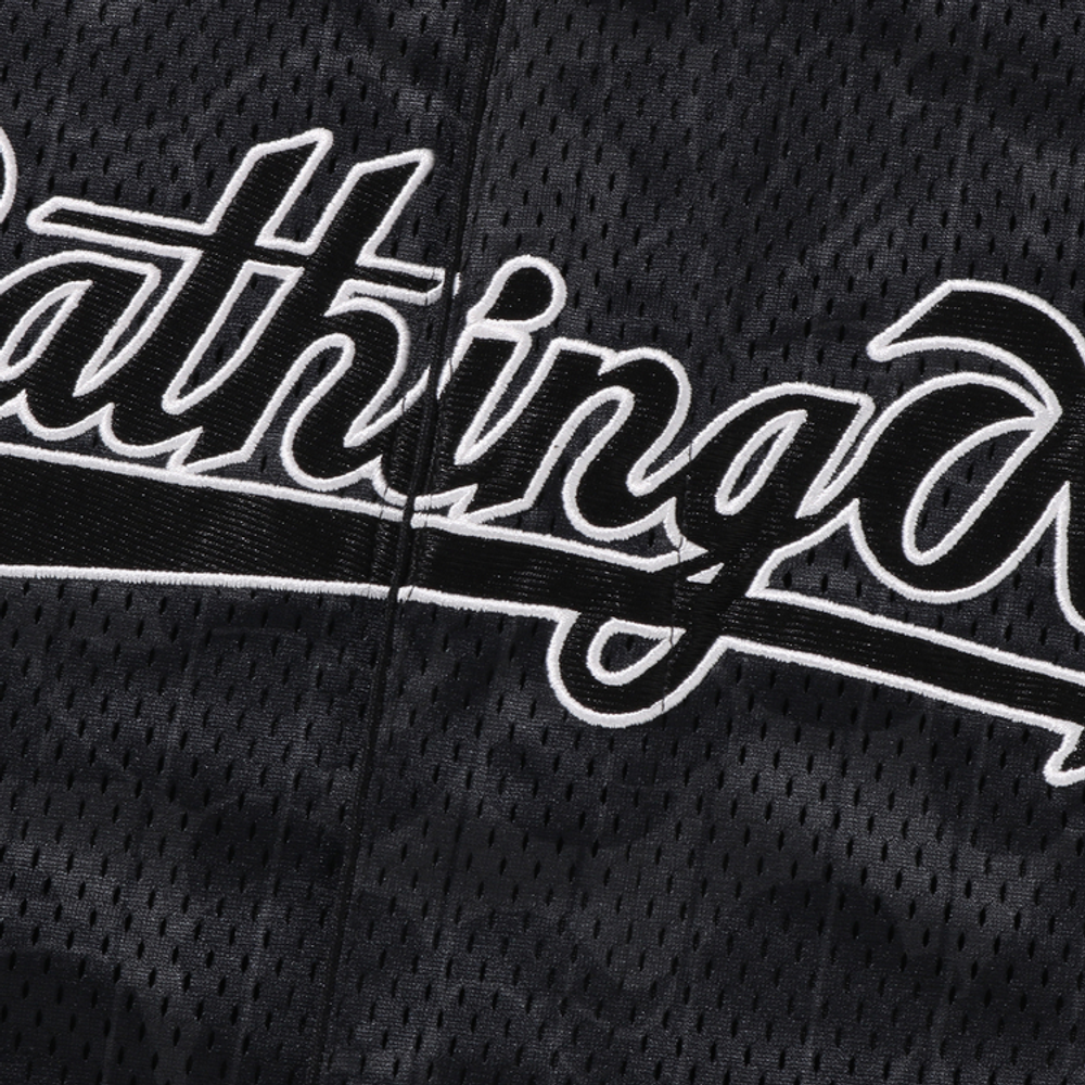 A Bathing Ape Bathing Ape Camo Stripe Baseball Shirt черный