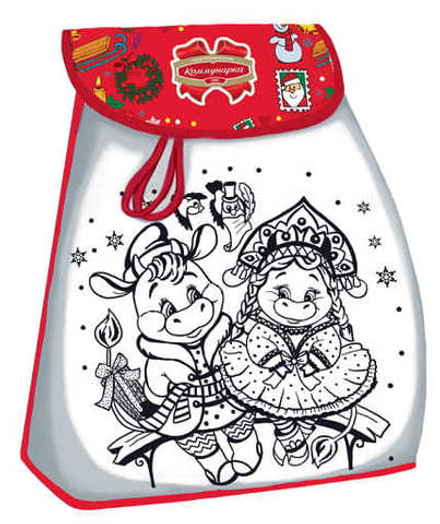 Новогодний подарок "Рюкзачок со сладостями" 1500г. Коммунарка