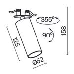 Встраиваемый светильник Technical C053CL-L12W4K-W-B