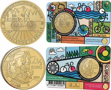 Бельгия 2,5 евро, 2023 Велосипед
