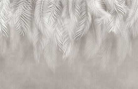 Фотообои Свисающие листья пальм (Ширина 4,15 м)