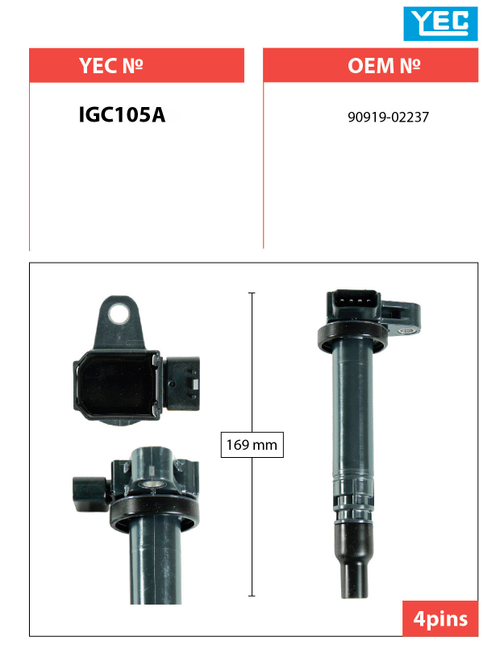 Катушка зажигания YEC IGC105A