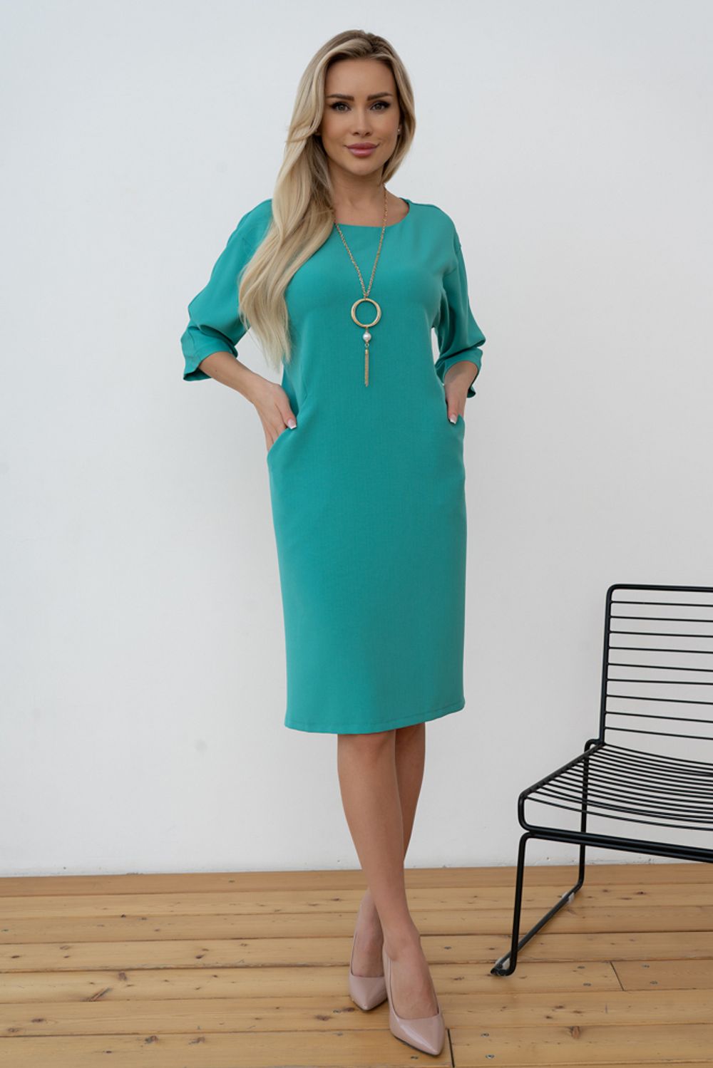 Платье Фелиция (бирюза) Р11-1051/2 Nikol (Акция)