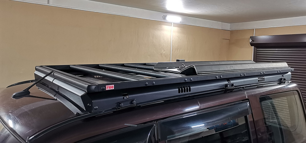 Багажник экспедиционный (платформа) алюминиевый 1250x2080 мм для УАЗ Патриот (с крепежом) РИФ