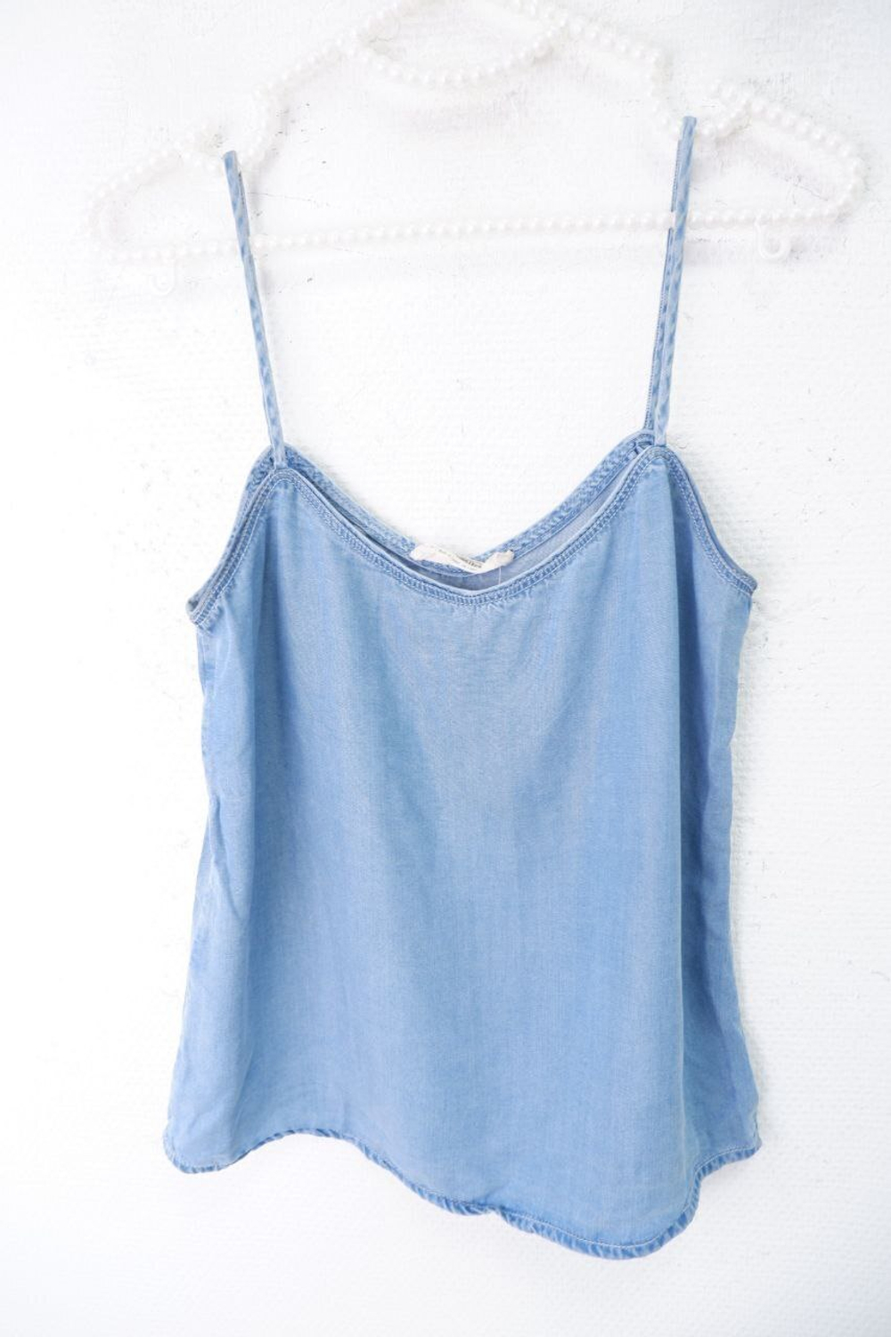 Топ Mango джинсовый 44 размер