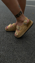 Сандалии Birkenstock на утолщенной подошве