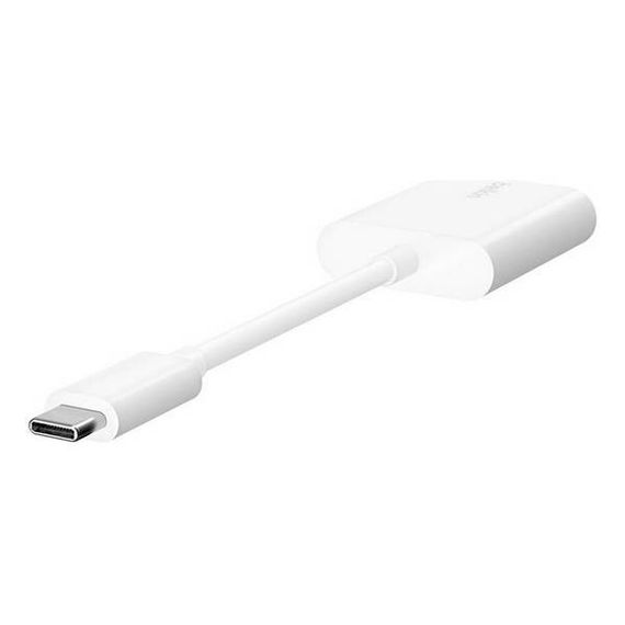 Адаптер Belkin RockStar USB Type-C для аудио и зарядки (F7U081btWH) White