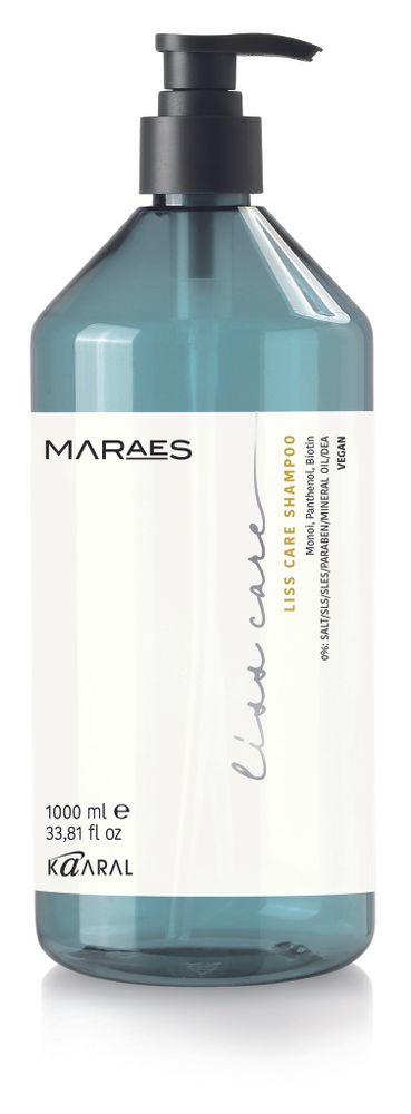 Шампунь KAARAL Maraes Liss Care Shampoo разглаживающий для прямых волос - 1000 мл.