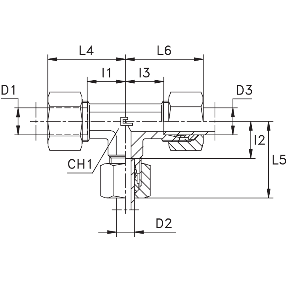 Соединение PRT DL08 06 08 (в сборе)