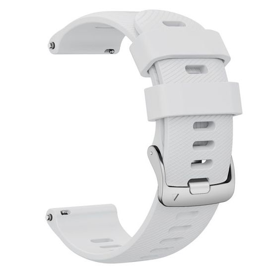 Ремешок Quick Release 22 мм силиконовый для Garmin Forerunner 255 / 265 / 745, Venu 2, Vivoactive 4 быстросъемный (Белый)