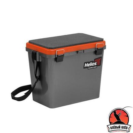Ящик рыболовный зимний односекционный серый/оранжевый (HS-IB-19-GO-1) Helios