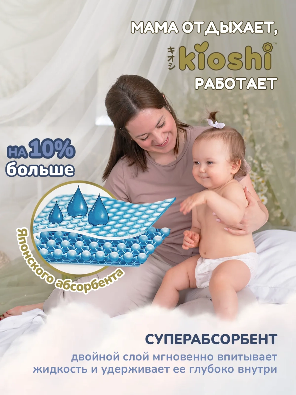 Трусики-подгузники Kioshi Premium XXXL 28шт