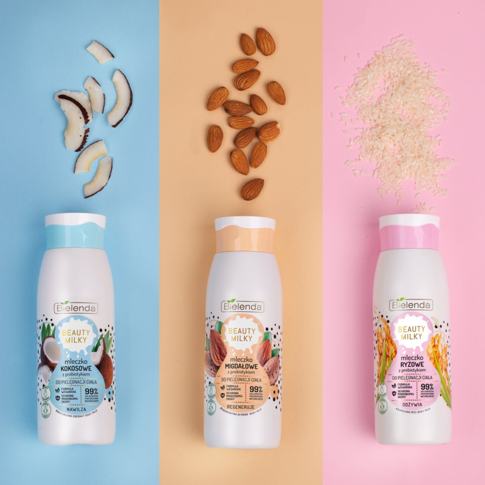 Bielenda Beauty Milky Coconut - увлажняющее молочко для тела с пребиотиками /   400  ml  / GTIN 5902169043186