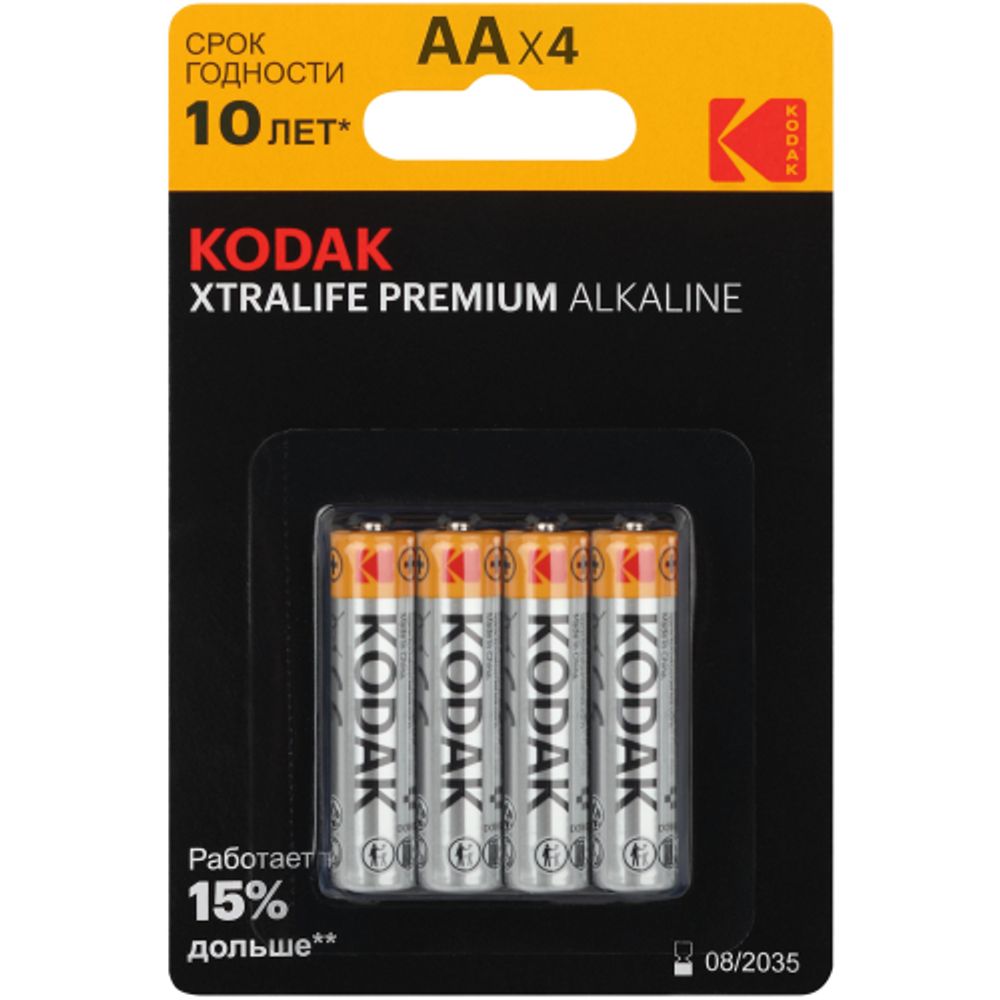 Батарейки Kodak LR6-4BL XTRALIFE PREMIUM Alkaline [KAA-4] | Kodak