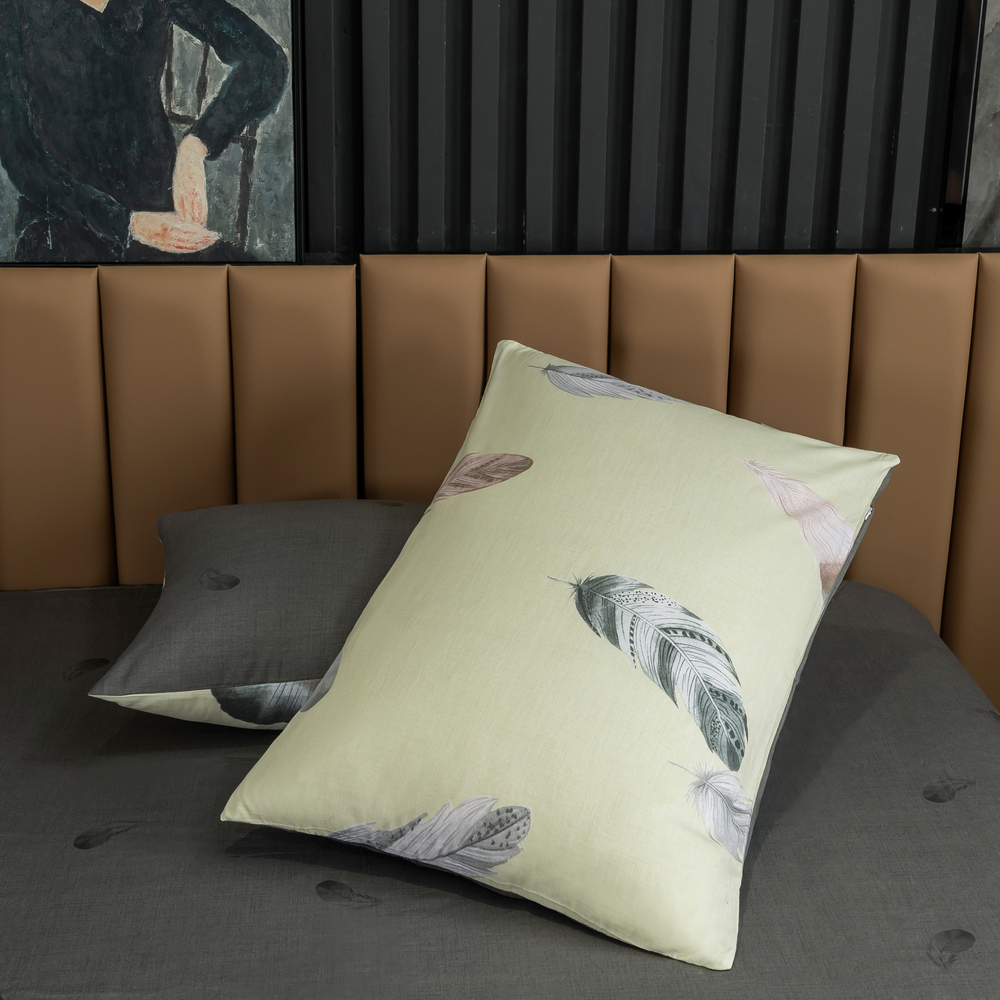 Комплект постельного белья Делюкс Сатин 100% хлопок на резинке LR426